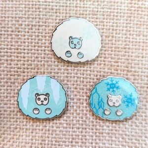 Harry Potter pygmy puff pins set of 3 by sunset road co